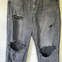 American Eagle Strigid Super High Rise Baggy Straight Leg Distressed Jeans 12 Photo 7