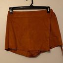 The Moon Day +  Asymmetrical Zipper with Side Tie Wrap Skort Skirt Photo 0