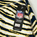 Majestic Zubaz NFL Los Angeles Chargers Navy Yellow Striped  Yoga Pants Womens L Photo 5