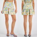 Bar III  Elastic Waist Printed Ruffled Pull-On Mini Skirt Size XS Photo 1