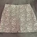 Impeccable Pig Snakeskin Zip Skirt Photo 0