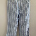 Tommy Hilfiger  Dana Fit Blue and White Crop Striped Pants 10 Photo 1