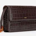 JW Pei  Julia Crossbody Bag Vegan Leather Croc Embossed in Dark Brown Photo 0