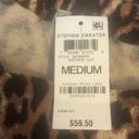 INC Leopard Print Step Hem Sweater Photo 4