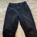 American Eagle Outfitters Black Mom Jeans Photo 3