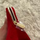 Christian Dior New  Red Velvet Double Zipper Travel Cosmetic Toiletry Evening Bag Photo 2