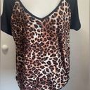 Absolutely Famous  leopard print women’s size 2x animal print blouse knot Photo 0
