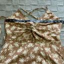 Lulus NWOT  Picturesque Moments Brown Floral Print Strappy Maxi Dress Photo 9