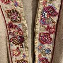 Sigrid Olsen Vintage  Size Medium Embroidered Bohemian Knit Sweater Cardigan Photo 5