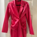 Pretty Little Thing Hot Pink Blazer Dress Photo 3