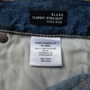 Veronica Beard NWT  Blake Classic Straight in Clearwater Destroyed Jeans 25 / 0 Photo 5