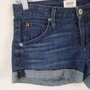 Hudson Jeans Hudson Flap Pocket Dark Bright Wash Rolled Cuff Jean Shorts Denim Blue W617DHA Photo 2