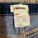 L'Agence  Whitney Mid Rise Wide Leg Cropped Jean Size 32 Photo 4