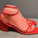 Tory Burch  Mini Benton Knot Strap Leather Sandal, BRIGHT‎ SAMBA . Size 8M Photo 2