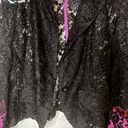 Last Kiss  Vintage 80's Madonna Style Black Lace Hot Pink Blazer Jacket XL Photo 4