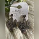 BKE Boutique By  silver Cactus Earrings Photo 2