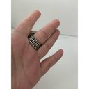 Boutique Repaired big glass ring size 8 silver tone Photo 1