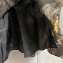 Betsy and Adam NWT  Women’s Off the Shoulder Metallic Floral Black & Gold Dress Size 12 Photo 9