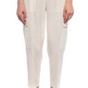 Theory Linen Cargo Pants Size M Cream White Photo 0