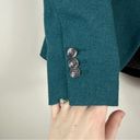 Andrew Marc Willow Glenn by  | Teal Green Wool Blend Button Front Blazer Size 2 Photo 4