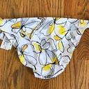 Jantzen NEW NWT  White Yellow Gray Black Floral Tie Knot Y2K Bikini BOTTOM 14 Photo 8