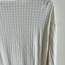 J.Jill  Ivory Square Knit Textured Boat Neck 3/4 Sleeve Womens Size M Pullover Photo 2