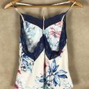 Linea Donatella Women's White Satin Lace Floral Printed Pajama Cami NWT M Photo 6