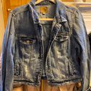 American Eagle Outfitters Dark Denim Jean Jacket Photo 0