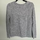 Lou & grey  Heathered Slate Blueish Grey and White Cotton Sweater Photo 4