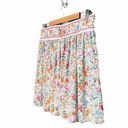 Rachel Zoe NWT  Floral Mini Skirt With Contrasting Band Preppy Pleats Size Large Photo 3