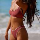 Berlook Tie Back Scoop Bikini Set Red Size M Photo 3