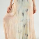 Young Fabulous and Broke 🫦 ✨ Sheer Italian Silk Pastel Maxi Dress With Inner Satin Slip Photo 4