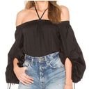 Rebecca Minkoff  Revolve Tulsa Off Shoulder Blouse Black Small New Photo 0