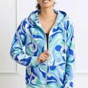 Hill House  The Allie Zip-Up Jacket in Ocean Kaleidoscope Print Size S Photo 0