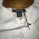 Something Navy NWT  Button Front Fitted Top Photo 4