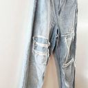 American Eagle  High Rise Distressed Ripped Curvy Mom Jeans Light Wash 4 Photo 4