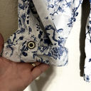 Krass&co Khakis &  Women's Convertible Capri Pants chinos sz 8 blue white floral Photo 5