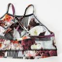 Anthropologie [] Pure + Good Floral Mixed Print High Neck Sports Bra Size Small S Photo 3