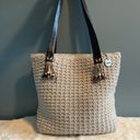 The Sak  Crocheted Beaded Fringe Tote Bag Photo 9