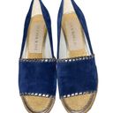 Jack Rogers  Palmer Wedge size 7.5 blue suede Photo 2