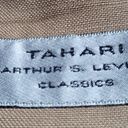 Tahari  Linen Blend Tan Straight Skirt Photo 5