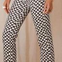 Peppermayo  BROWN CHECKERED STRAIGHT LEG JEANS Photo 0