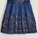 City Triangles NEW  Dress Juniors Size 5 Blue Short Sleeve Fit & Flare Lace Dress Photo 3