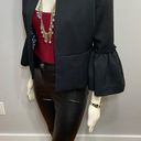 Isaac Mizrahi Collarless Bell Sleeve Blazer Photo 1