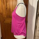 Nike Dri Fit pink Black Racerback Tank Small Just Do It Photo 1