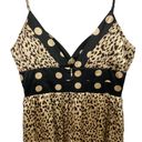 Oleg Cassini OC By  Leopard Animal Print Fit & Flare 100% Silk Dress Size 6 Y2K Photo 6