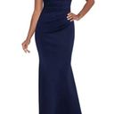 XScape NWT  Ruched Fit & Flare Gown Midnight Blue Size 10 Photo 1