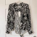 Veronica Beard NWT  Clive Blouse Black & Bone Photo 3