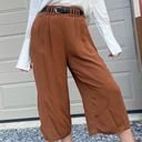 Cache 90s Vintage  Cropped Wide Leg High Waist Gaucho Pants 6 Photo 1