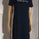 Tommy Hilfiger  Embroidered Logo Blue Casual Tee Shirt Mini Dress Womens Small Photo 7